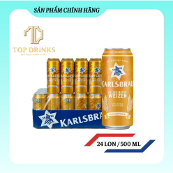 Bia Đức Karlsbrau Weizen - Thùng 24 lon 500 ml